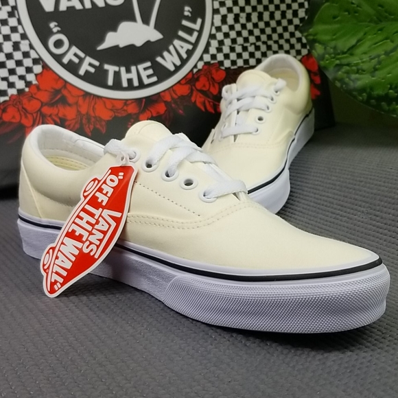 Vans Era Classic Sneakers Shoes Cream/White Womens - Picture 4 of 11